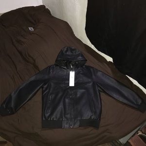 2XL black pleather jacket from AMERICAN BREED